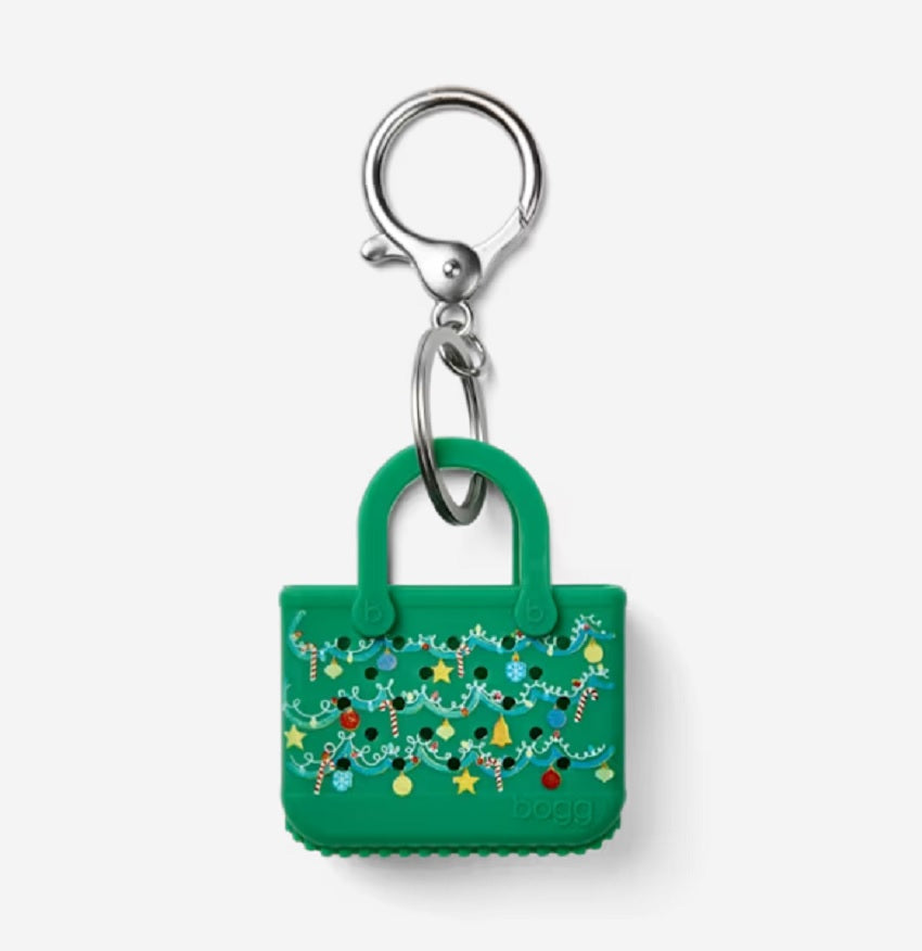 Bogg Tiny Tote Keychain Tinsel Tree