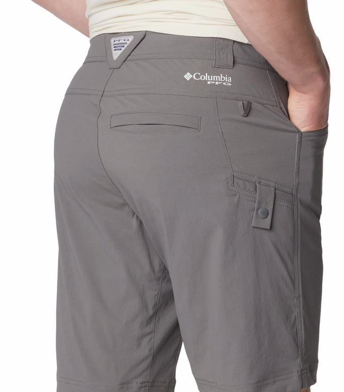 COLUMBIA Men's Blood and Guts Stretch Shorts (City Grey)