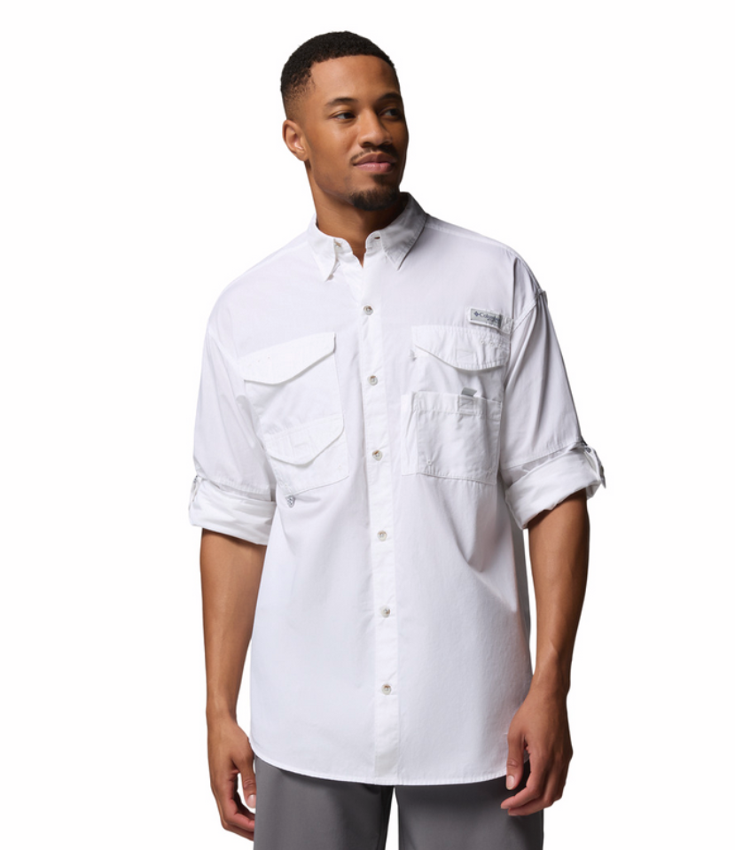 COLUMBIA Men's Bonehead LS Shirt (White)