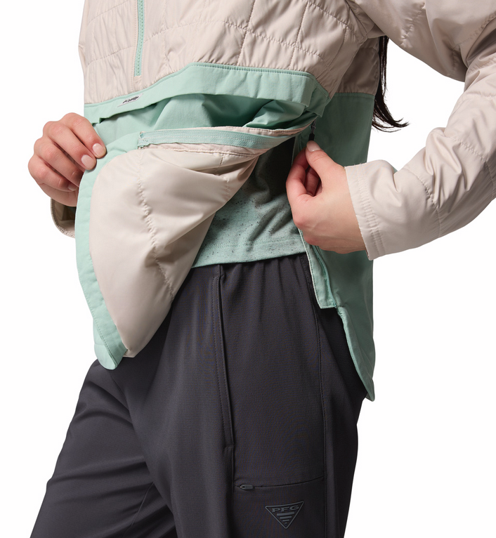 COLUMBIA WOMEN'S PFG Uncharted™ II Insulated Anorak (Dark Stone/Misty Jade)
