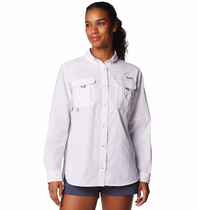 Columbia Women's Bahama II LS White