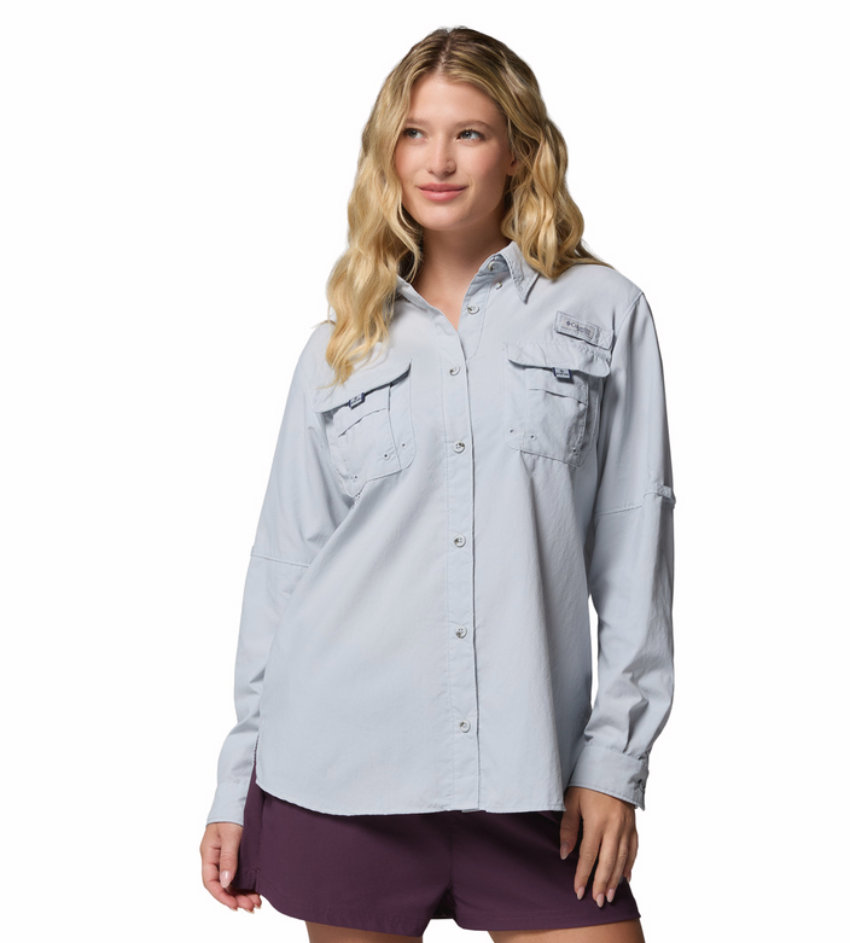 COLUMBIA Women's Bahama II LS Shirt (Cirrus Grey)