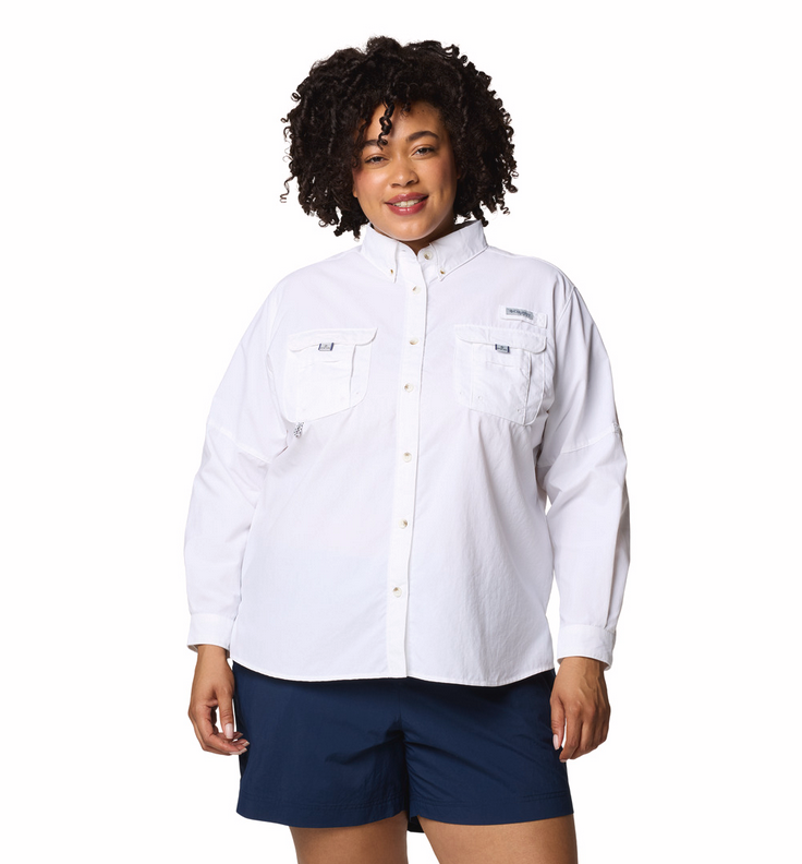 COLUMBIA Women's Bahama II LS (White)