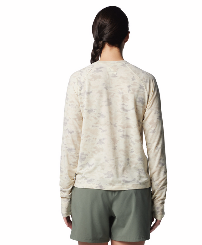 COLUMBIA Women's PFG Uncharted Knit LS Shirt (Stone Uncharted Waters)