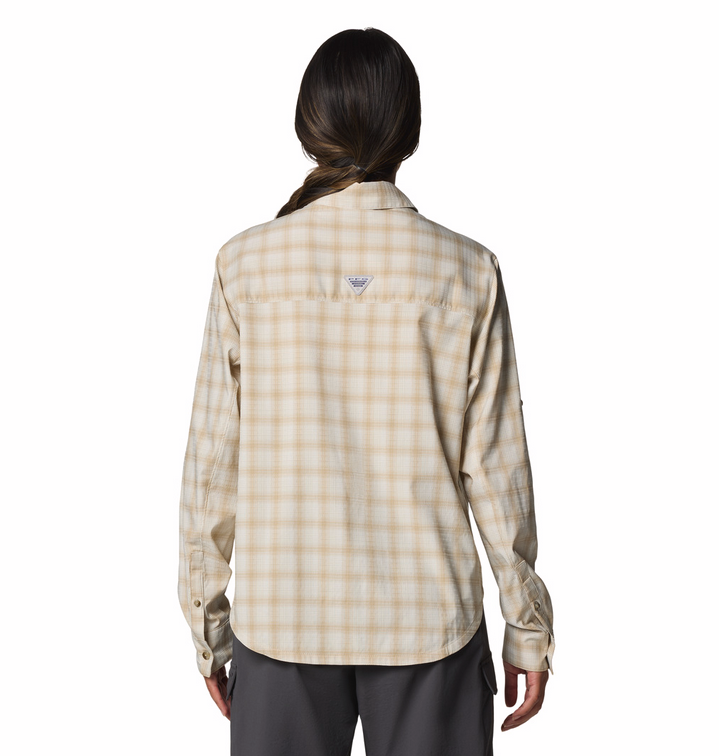 COLUMBIA Women's Wild Cast Performance Yarn Dye LS Shirt (Beach Multi Mod Ombre)