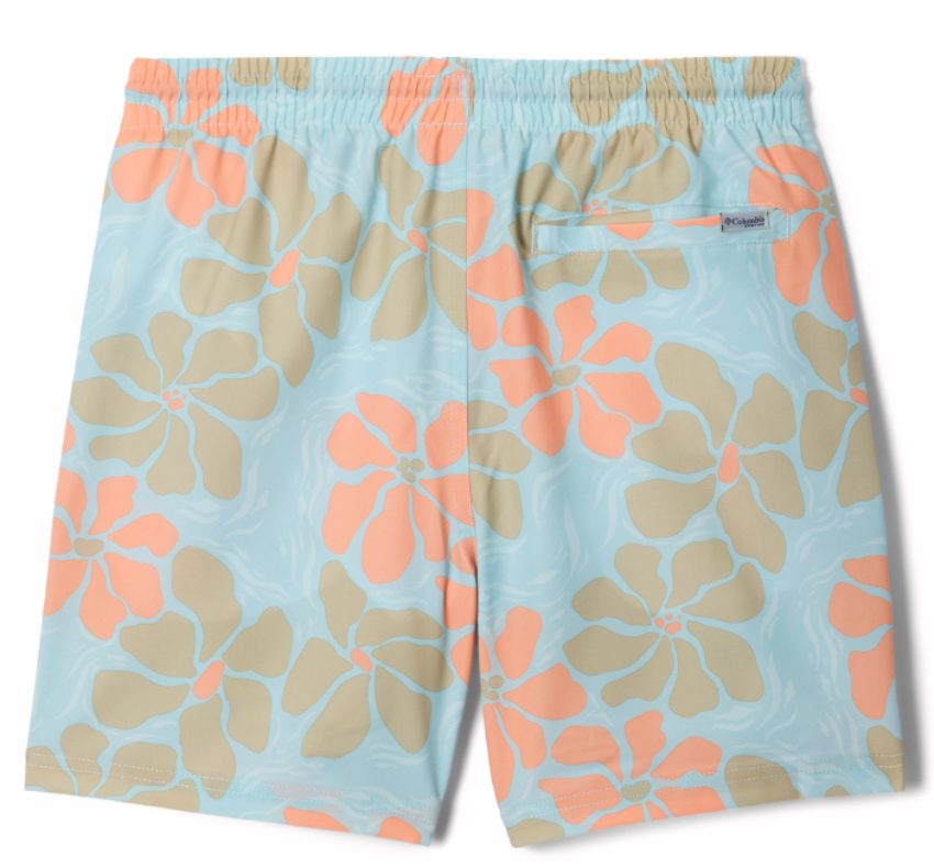 Columbia Boy's PFG Rambler Printed Water Short Marine Light Floated
