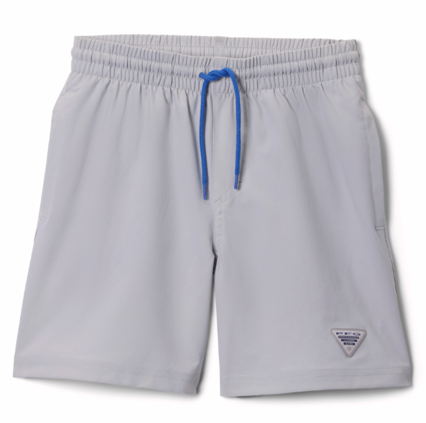 Columbia Boy's PFG Rambler Water Shorts Cool Grey