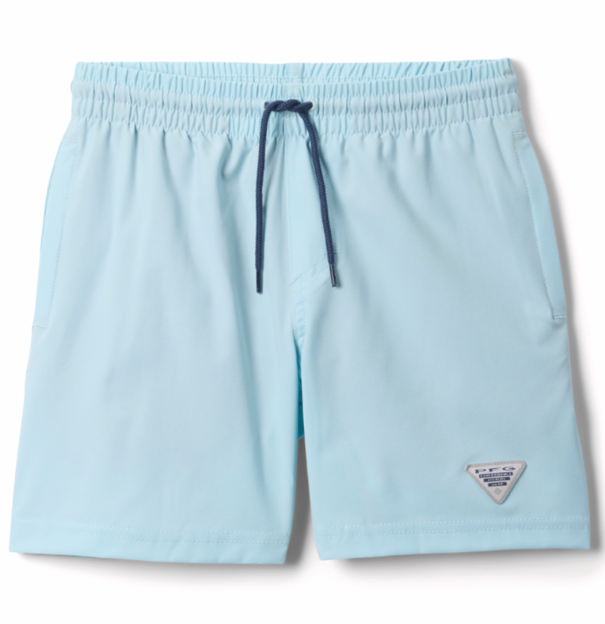 Columbia Boy's PFG Rambler Water Shorts Marine Light