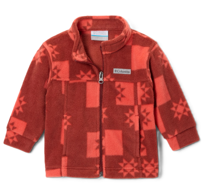 Columbia Boys' Infant Zing III Printed Fleece Jacket Red Oxide Boxstar