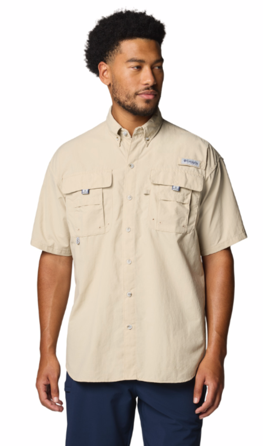 Columbia Men's Bahama II SS Shirt Fossil