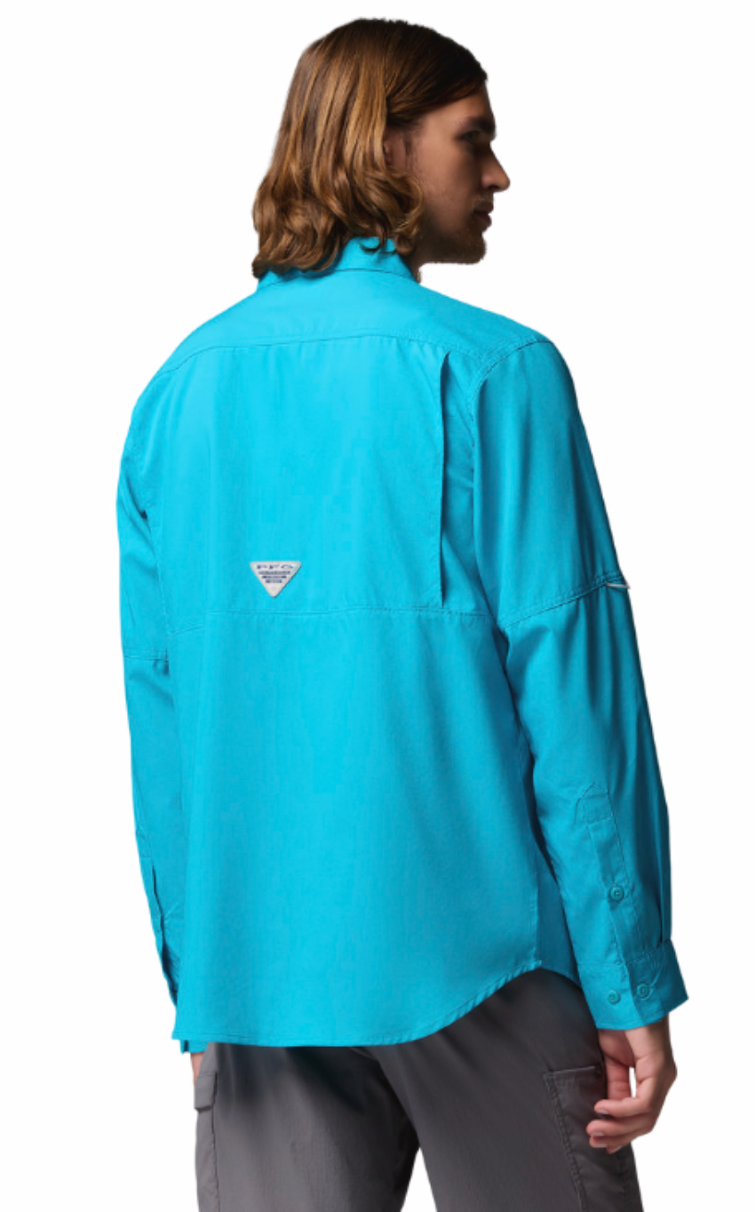 Columbia Men's Blood and Guts V LS Shirt Ocean Teal