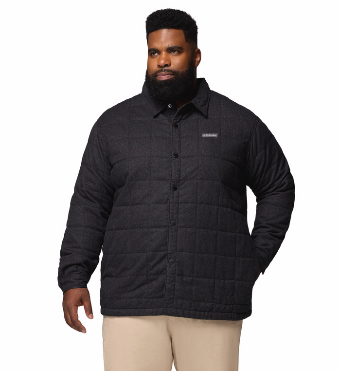 Columbia Men's Landroamer Quilted Shirt Jacket Black