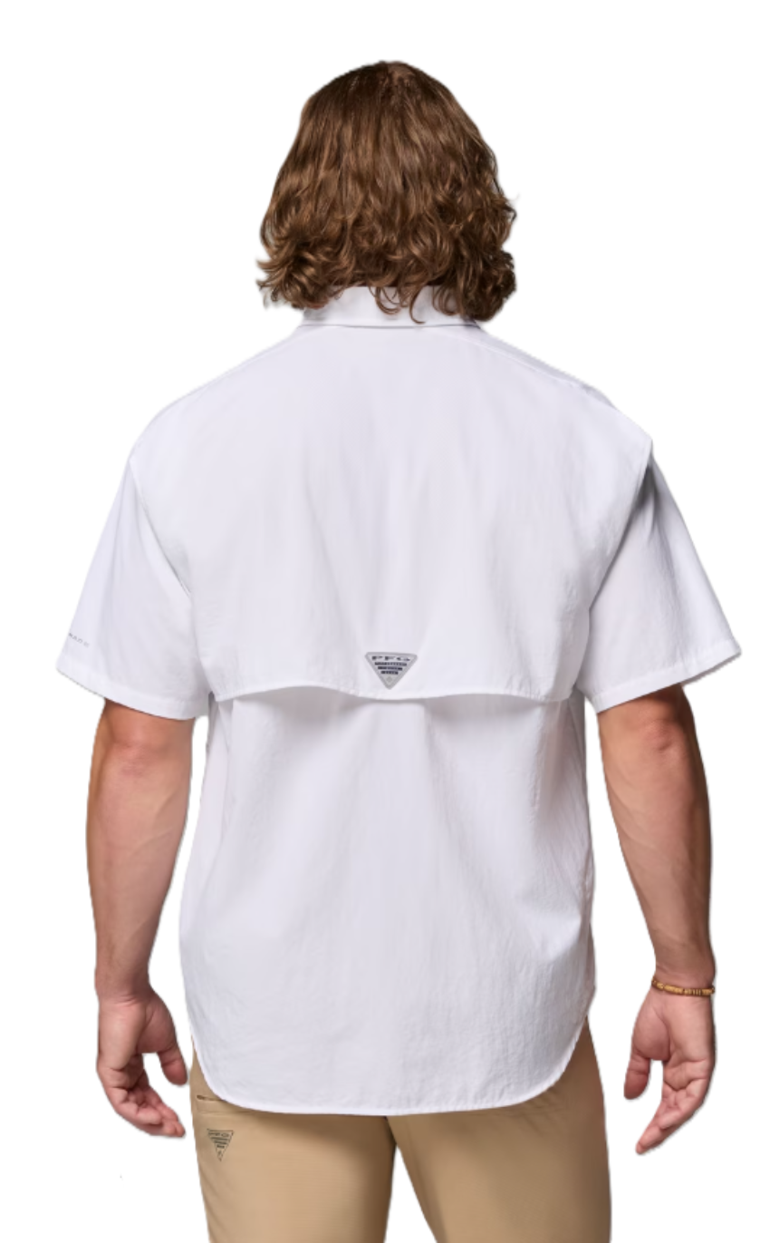 Columbia Men's PFG Bahama II SS Shirt Tall White