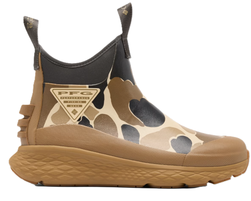 Columbia Men's PFG Dry Tortugas Printed Boot Bleached Ceramic