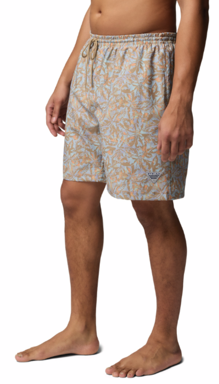 Columbia Men's PFG Rambler Printed Water Shorts 6" Beach Pompanos