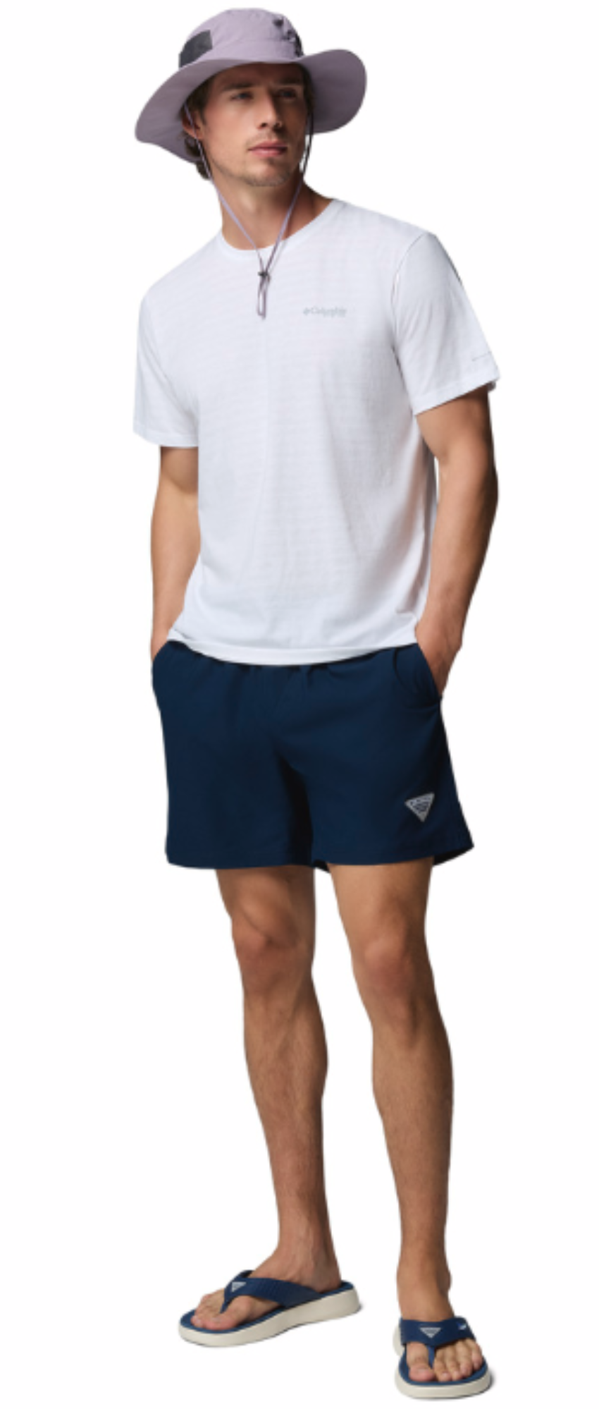 Columbia Men's PFG Rambler Water Shorts 8" Collegiate Navy
