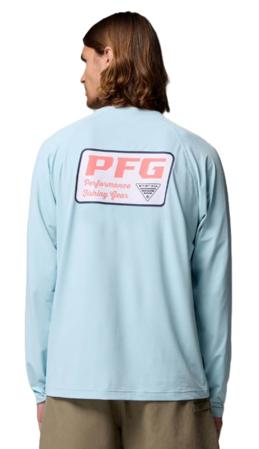 Columbia Men's PFG Solar Stream II Graphic LS Shirt Marine Light