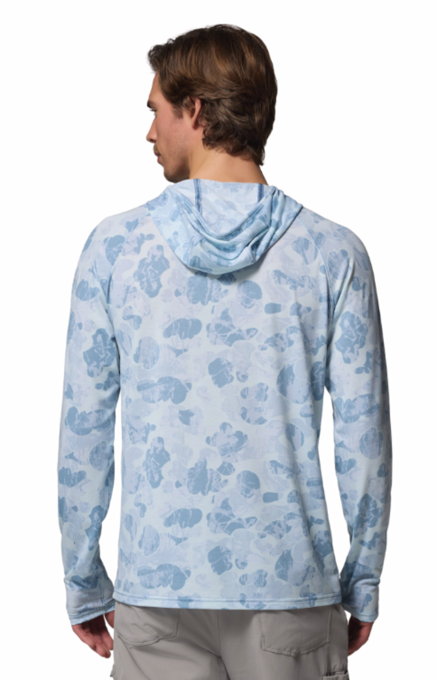 Columbia Men's PFG Uncharted II Printed Hoodie Dark Mirage