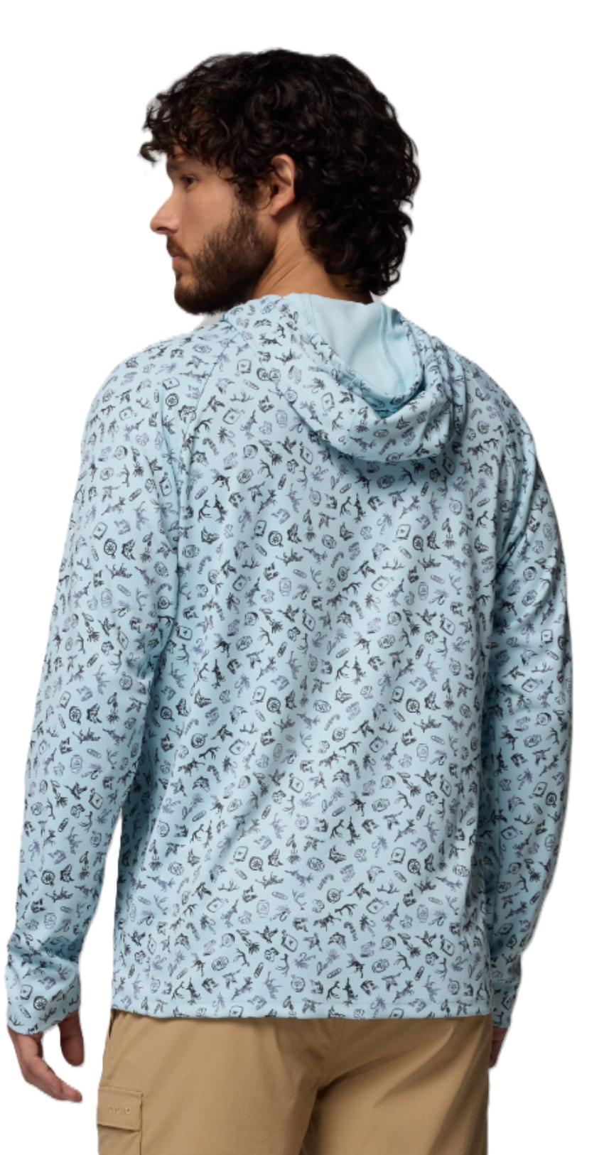 Columbia Men's PFG Wild Cast Camp Hoodie Marine Light
