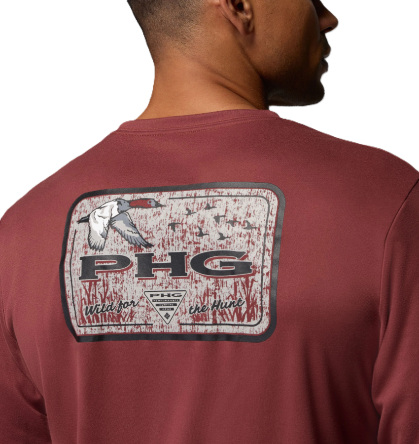 Columbia Men's PHG Terminal Shot Loyalty LS Red Rocks