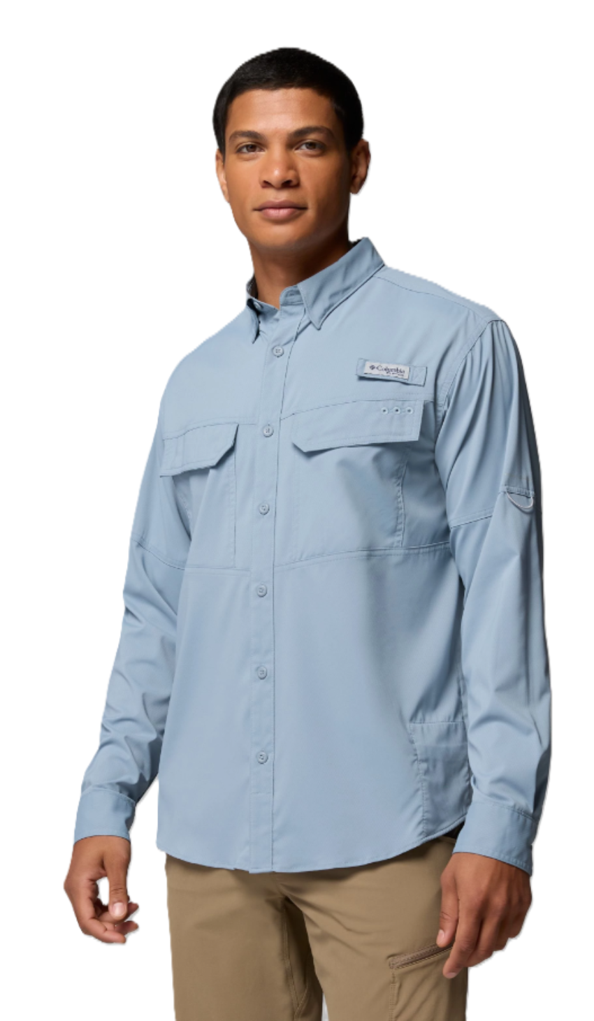 Columbia Men's Skiff Guide II LS Shirt Dockside Blue