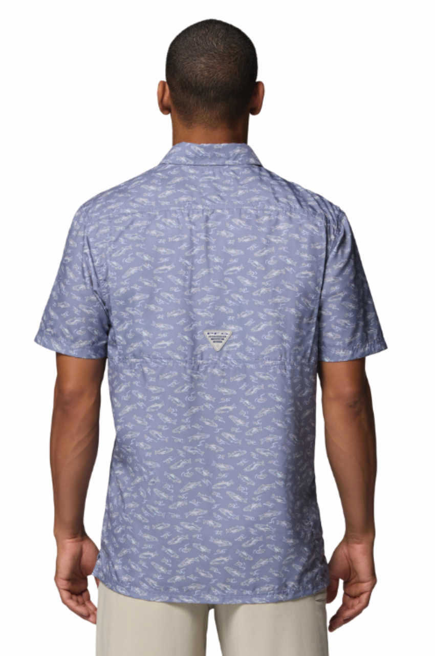 Columbia Men's Super Slack Tide Camp SS Shirt New Moon