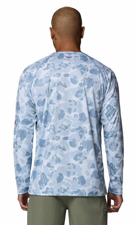 Columbia Men's Super Terminal Tackle PFG Frigate Frenz LS Shirt Dark Mirage Deltawoods