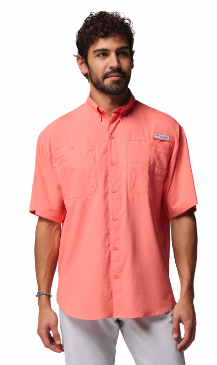 Columbia Men's Tamiami II SS Shirt Melonade
