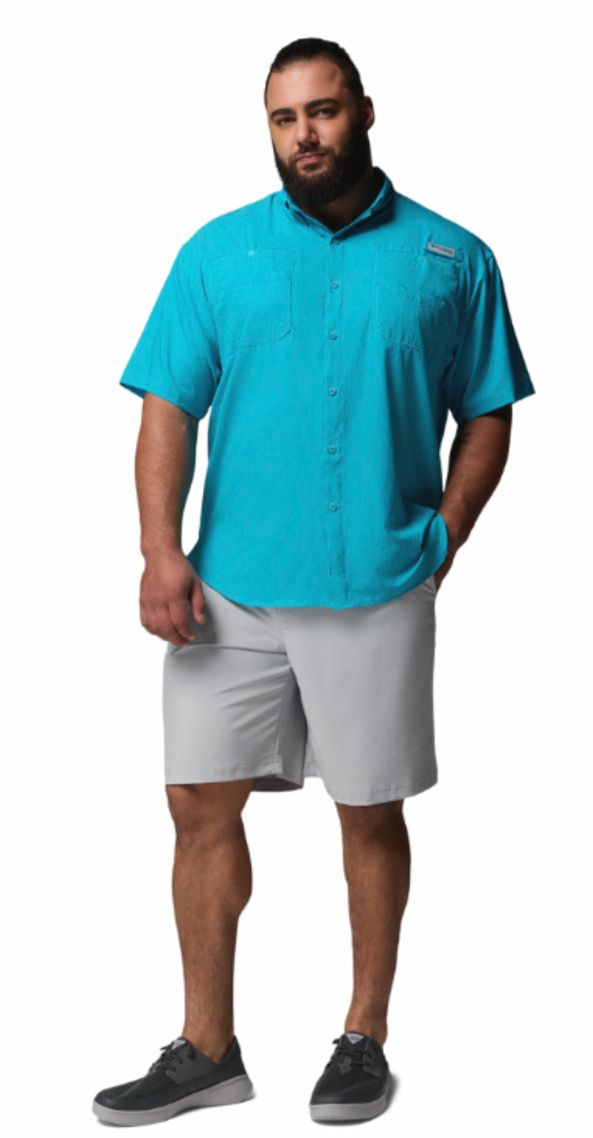 Columbia Men's Tamiami II SS Shirt Ocean Teal