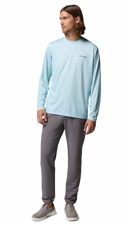 Columbia Men's Terminal Tackle PFG Fish Shine II LS Shirt Marine Light