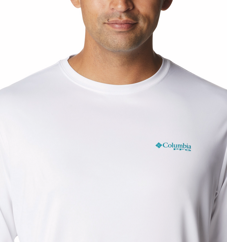 Columbia Men's Terminal Tackle PFG License Plate LS White