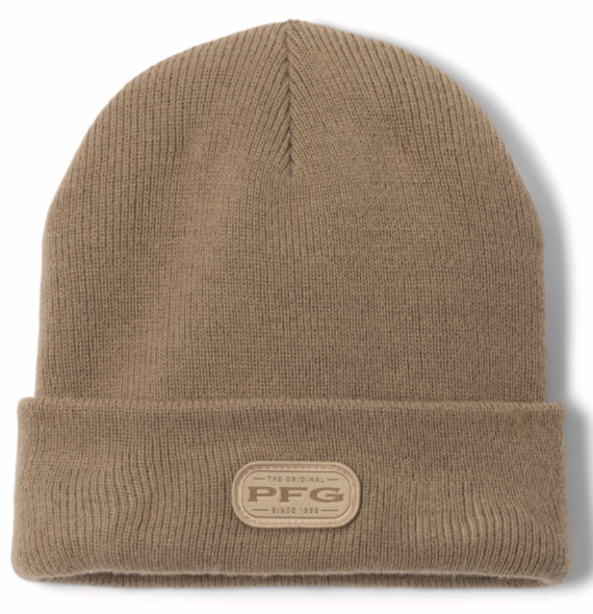 Columbia PFG Fish Trek Beanie Truffle