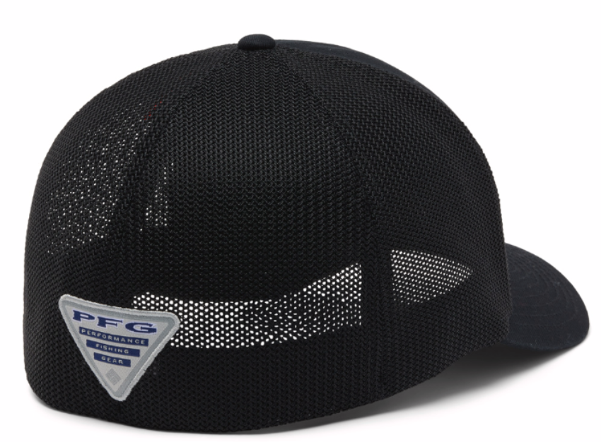 Columbia PFG Patch Mesh Ball Cap Black/Spin Flyer