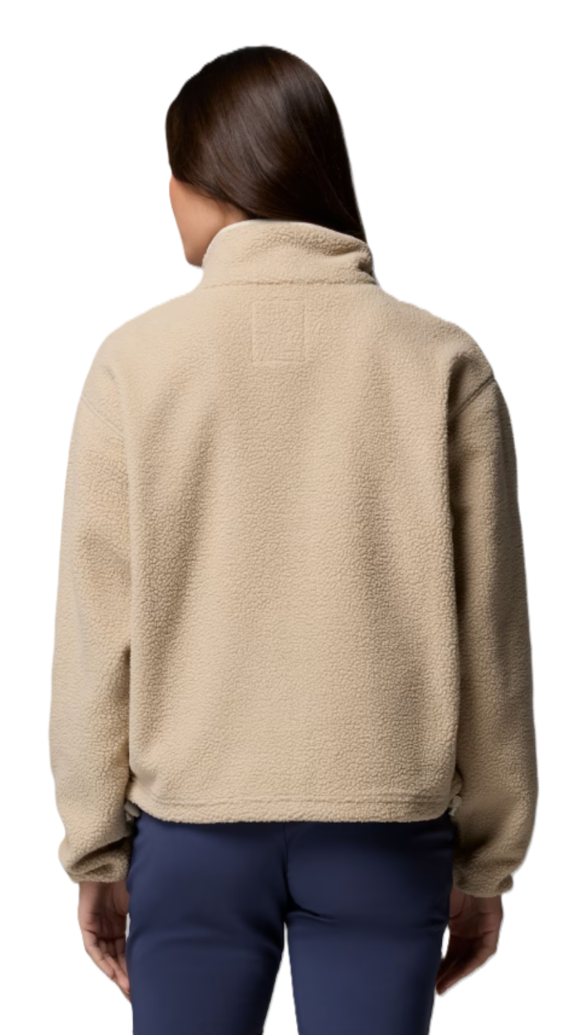 Columbia Women's Helvetia II Cropped Half Snap Fleece Pullover Ancient Fossil