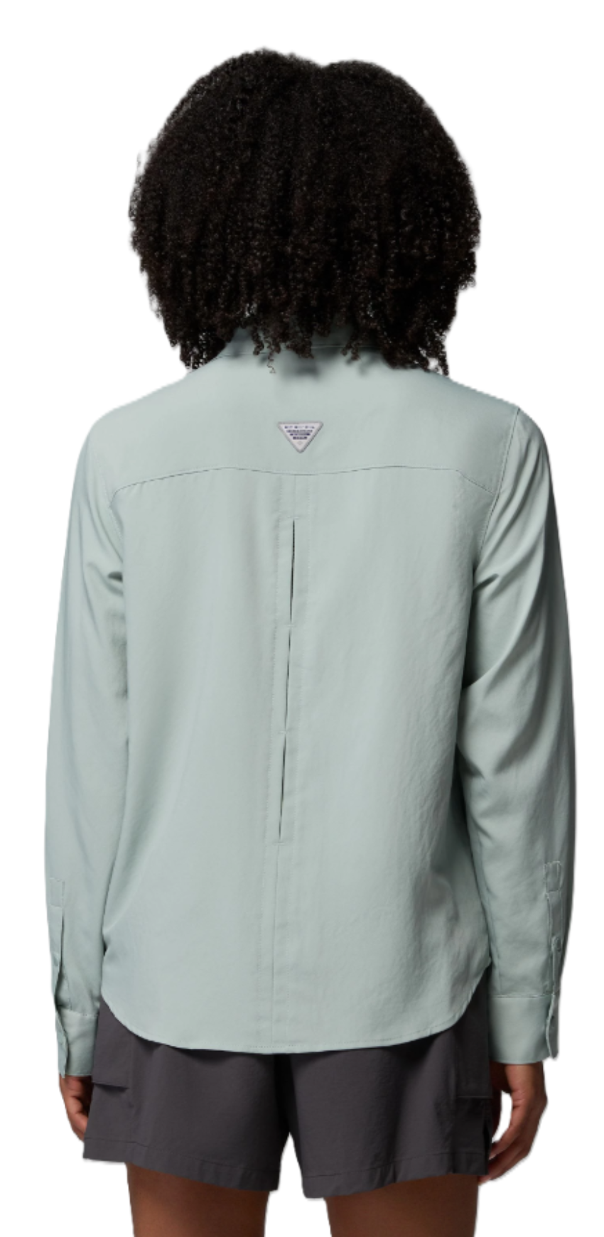 Columbia Women's PFG Castback Woven LS Shirt Niagara