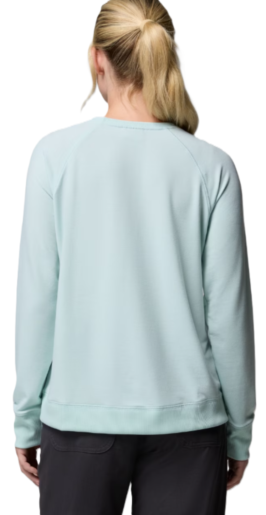 Columbia Women's PFG Open Water Essential Crew LS Tee Marine Light