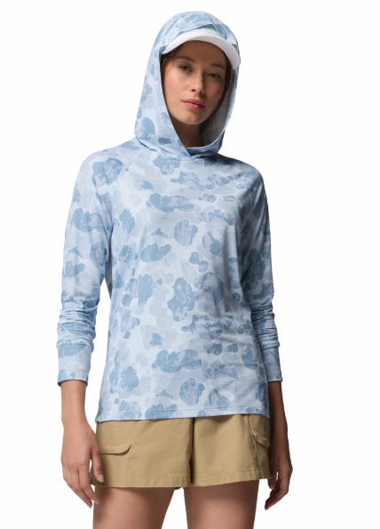 Columbia Women's PFG Super Solar Stream II Hoodie Dark Mirage Deltawoods