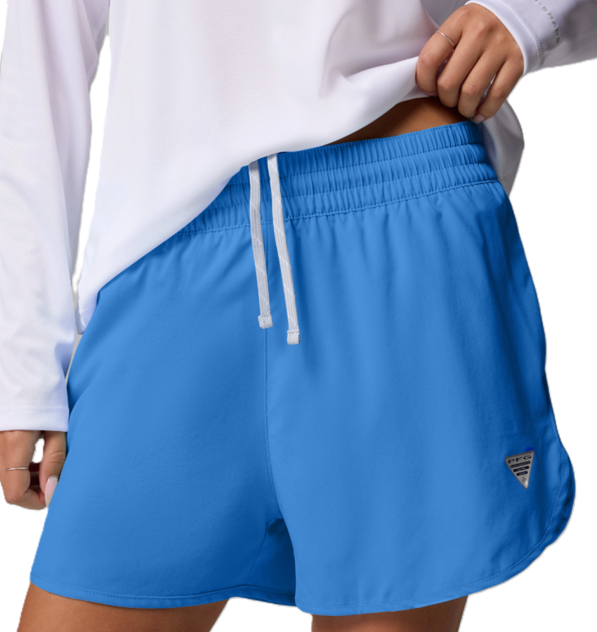 Columbia Women's PFG Windy Bay Shorts Vivid Blue