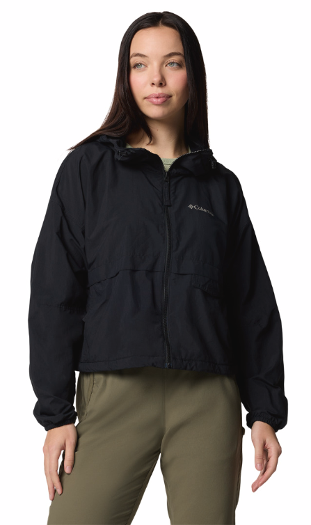 Columbia Women's Spire Valley Cropped Windbreaker Black