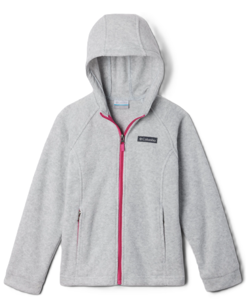 Columbia Youth Benton Springs II Hooded Fleece Jacket Cirrus Grey Heather