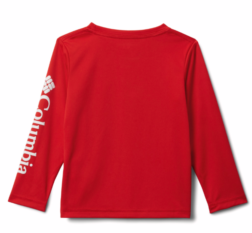Columbia Youth Terminal Tackle LS Shirt Red Spark