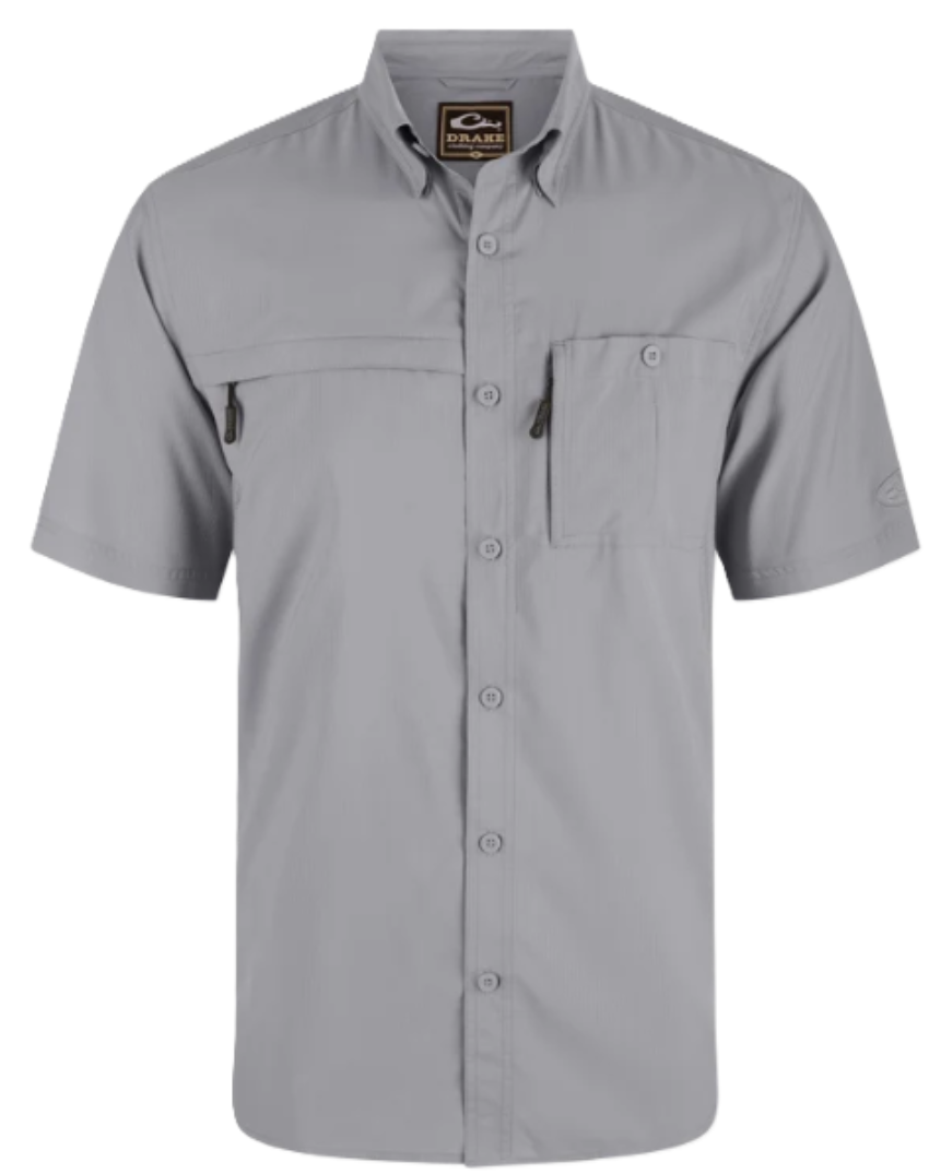 Drake Men's 8-Shot Flyweight SS Shirt Quarry
