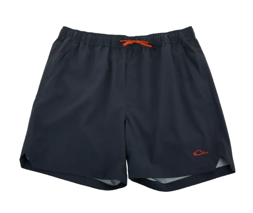Drake Men's Lake Shore Dock Shorts Dark Shadow Grey