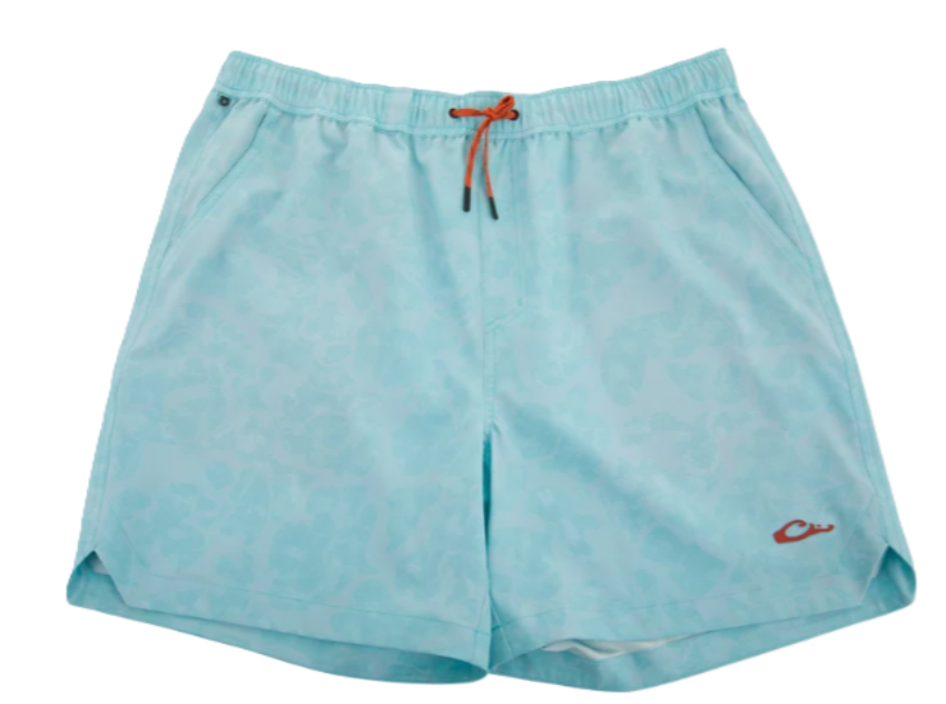Drake Men's Lake Shore Dock Shorts Old School Turquoise