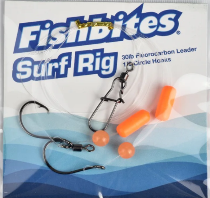 Fishbites Surf Rigs 2pk Day-Glo Orange
