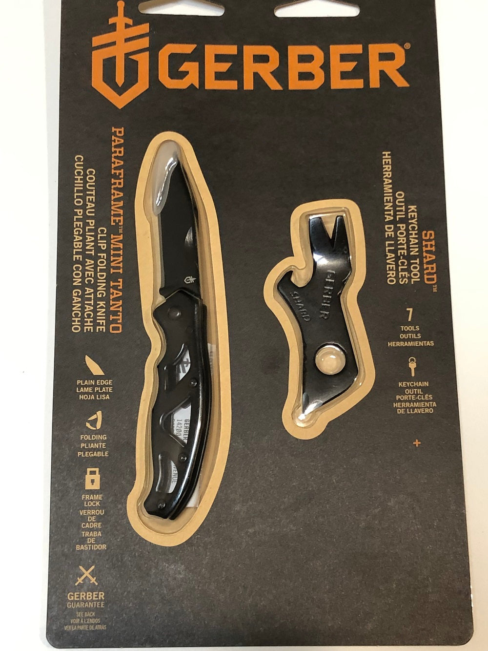 Gerber Paraframe Mini Tanto Knife w/Shard