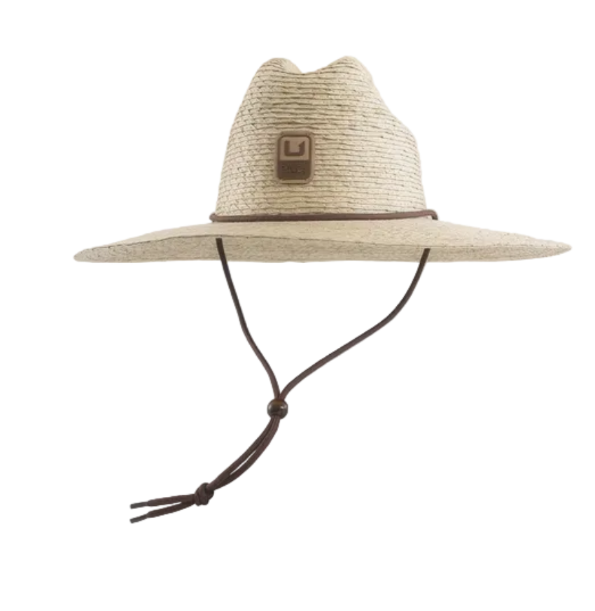 HUK Crushable Straw Hat Natural