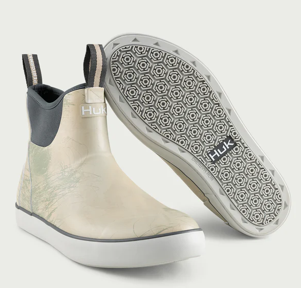 HUK Men's Printed Rogue Wave Boots Silver Birch