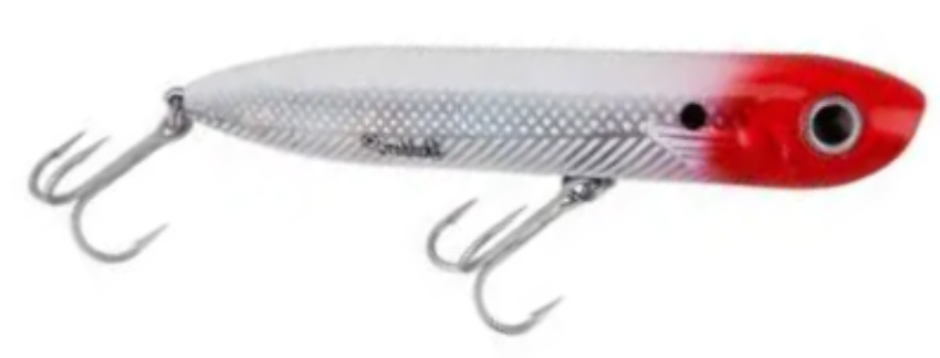 Heddon Saltwater Chug'n Spook 4-7/8" 1oz Red Head Flash