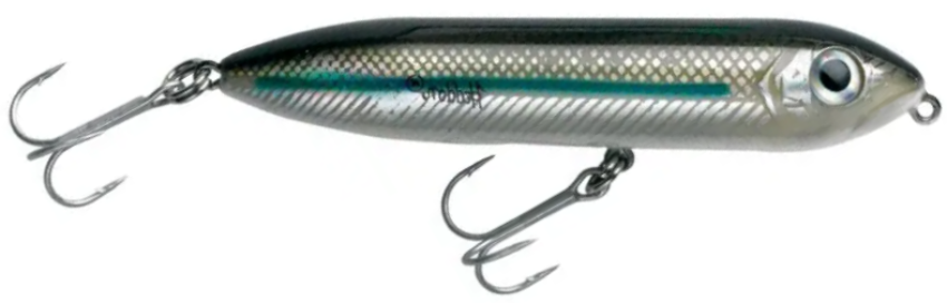 Heddon Saltwater Super Spook, Jr. 3-1/2" 1/2oz Silver Mullet
